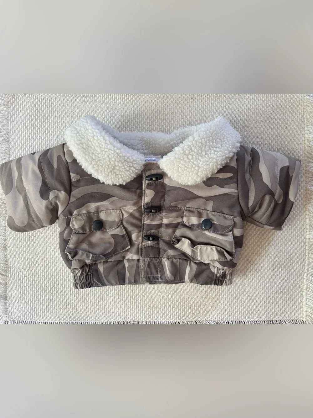 Build-A-Bear camouflage puffer jacket